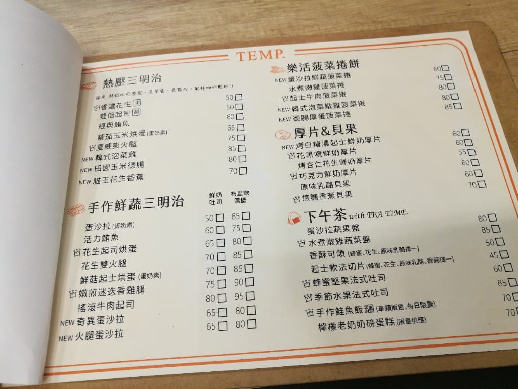 【新莊早午餐】TEMP-COFFEE，幸福的溫度空間
