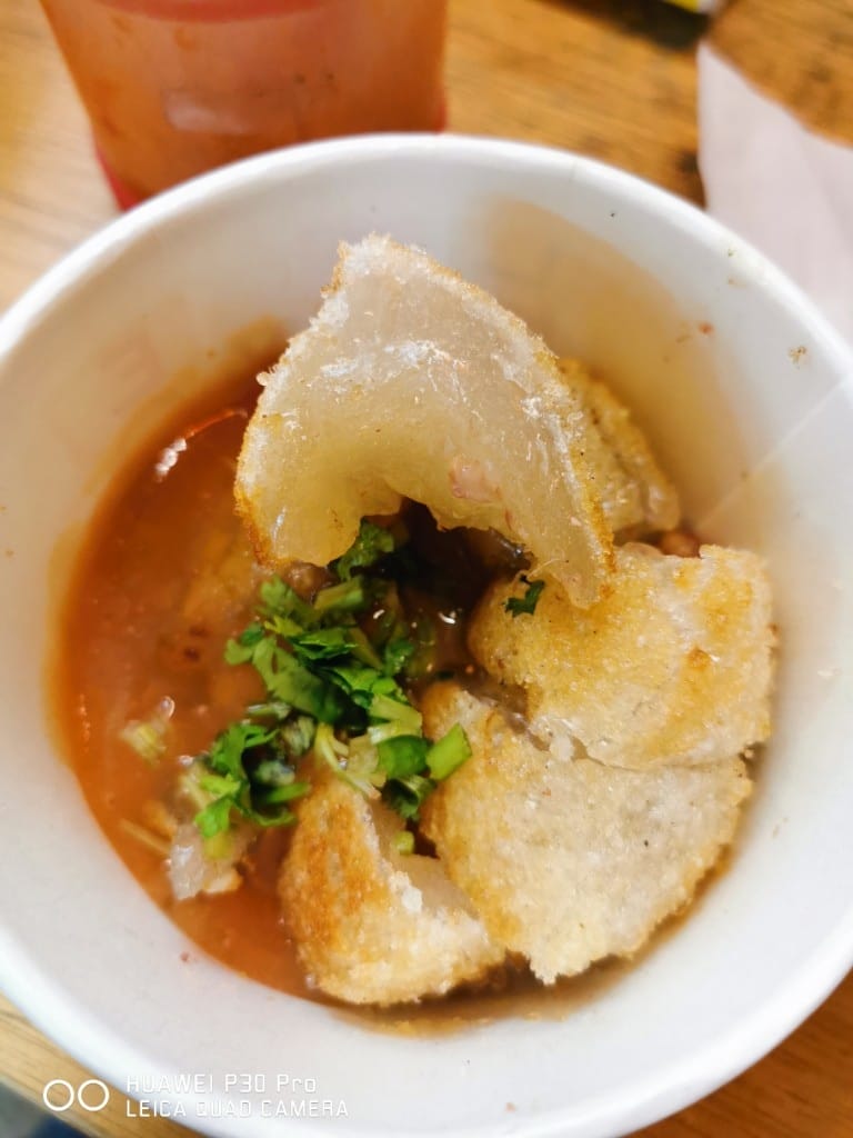 【台北美食】 冠捷黃金酥皮肉圓&饒河街夜市，好好吃的超酥炸肉圓