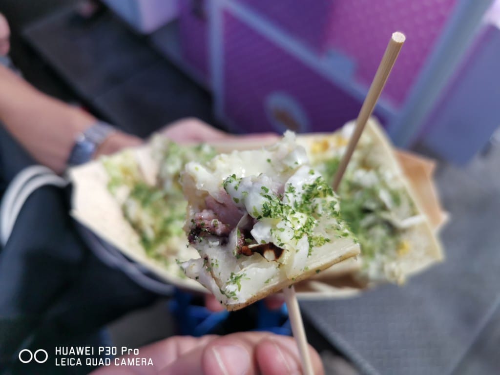 【台北美食】 冠捷黃金酥皮肉圓&饒河街夜市，好好吃的超酥炸肉圓