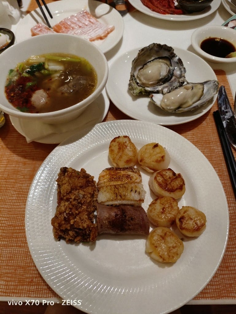 【台北吃到飽】美福彩匯晚餐16訪，JCB買一送一實現干貝&溫生蠔自由❤️