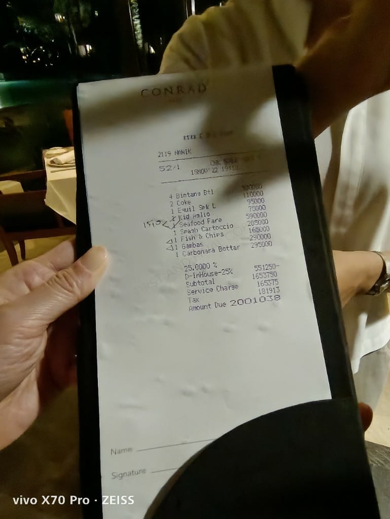 【峇里島美食】康萊德酒店Eight degrees south餐廳晚餐