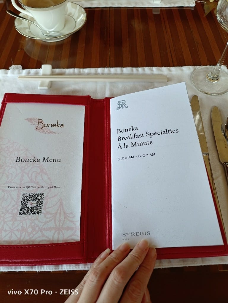 【峇里島美食】瑞吉酒店Boneka早餐