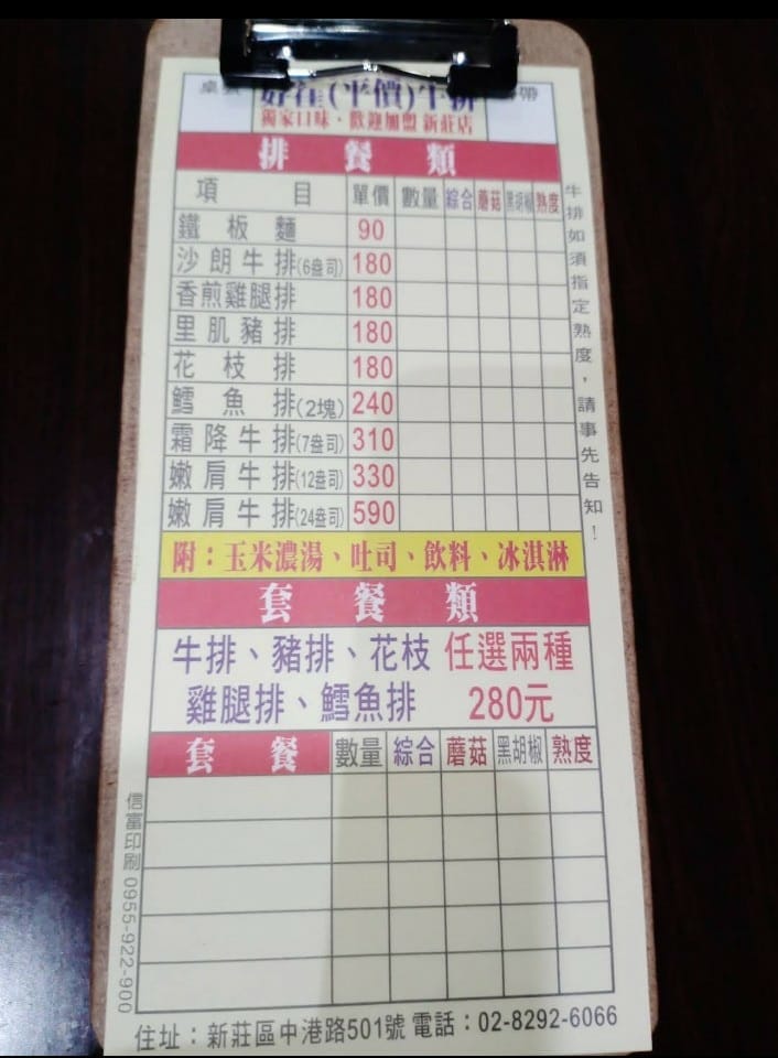 【新莊美食】金好佳牛排，平價份量大的牛排館！