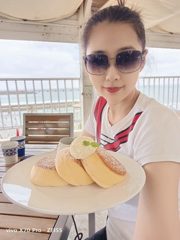 【沖繩美食】瀨長島Umikaji Terrace，幸福鬆餅店 幸せの