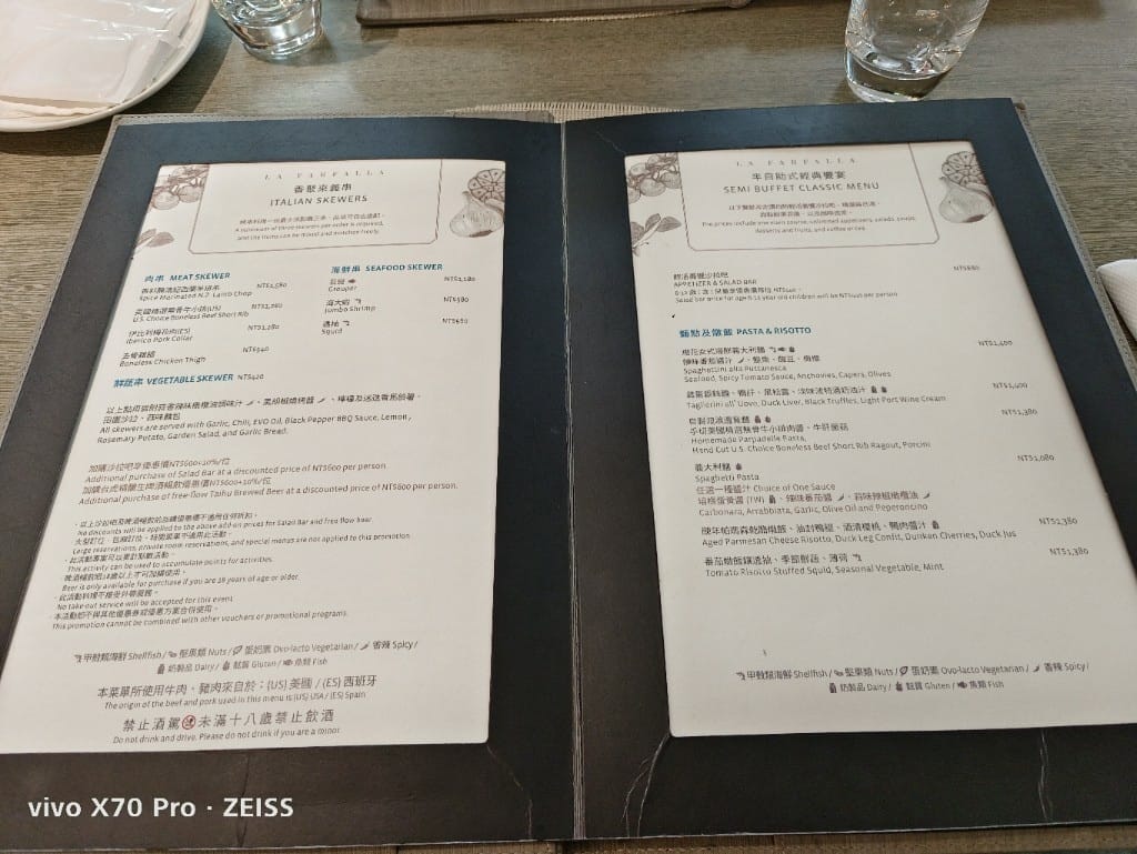 【台北吃到飽】寒舍艾麗酒店La Farfalla，Semibuffet2人5折！