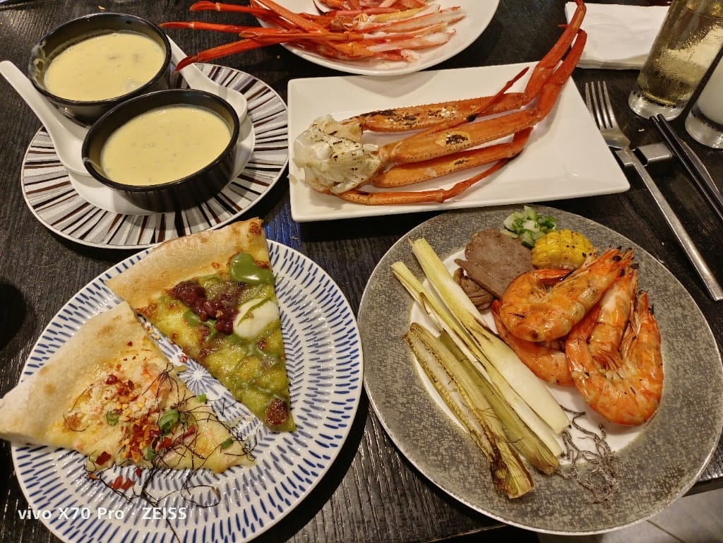 【台北吃到飽】探索廚房平日午餐21訪，冬の和食祭松葉蟹腳吃到飽❤️