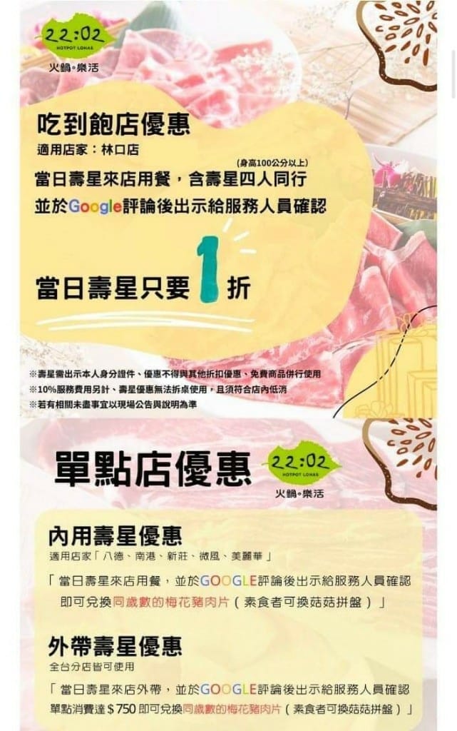 【2024生日優惠】新的一年開始，重新整理壽星優惠❤️