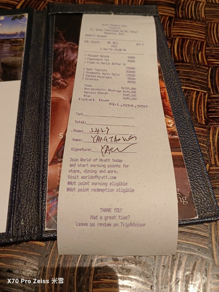 【峇里島美食】凱悅酒店
Hyatt Regency Bali Pizzaria,百萬義式晚餐❤️ - 第18張圖 【峇里島美食】凱悅酒店
Hyatt Regency Bali Pizzaria,百萬義式晚餐❤️
