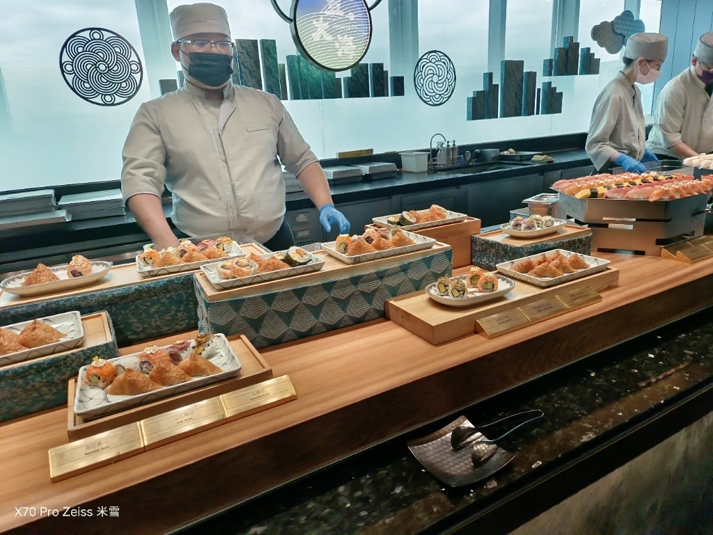 【新莊吃到飽】饗饗INPARADISE宏匯新莊店假日午餐14訪，暢吃干貝和抱卵香魚，❤️