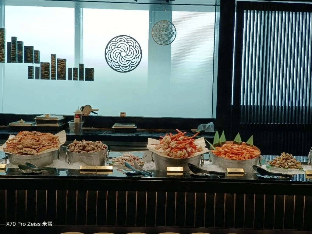 【新莊吃到飽】饗饗INPARADISE宏匯新莊店假日午餐14訪，暢吃干貝和抱卵香魚，❤️