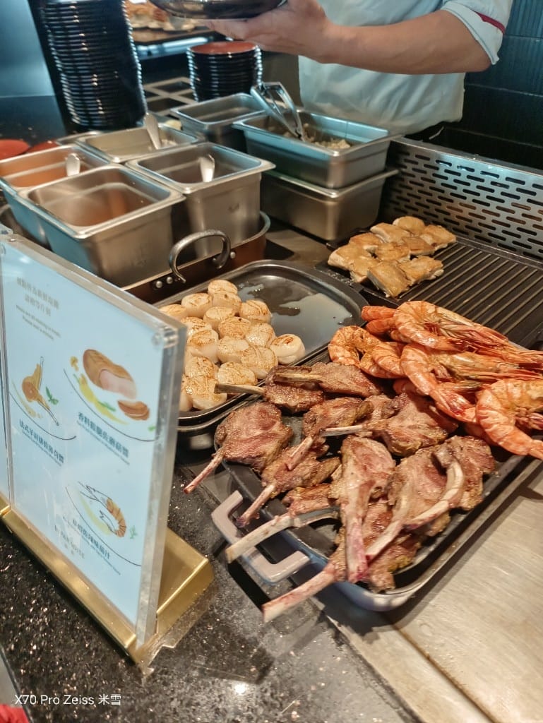 【新莊吃到飽】饗饗INPARADISE宏匯新莊店假日午餐14訪，暢吃干貝和抱卵香魚，❤️