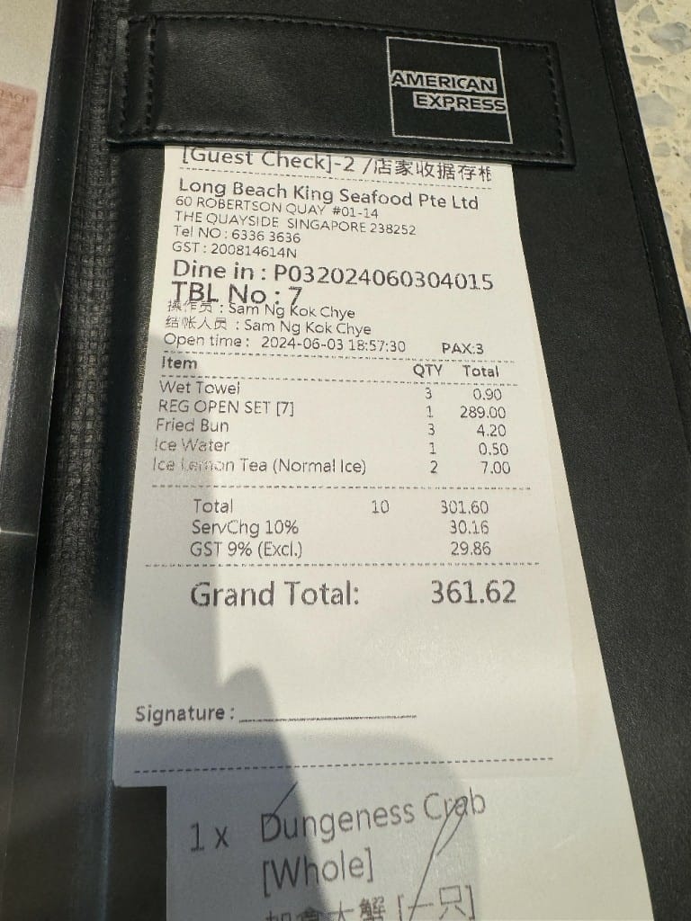 【新加坡美食】Long Beach ROBERTSON QUAY，必吃的辣椒螃蟹❤️