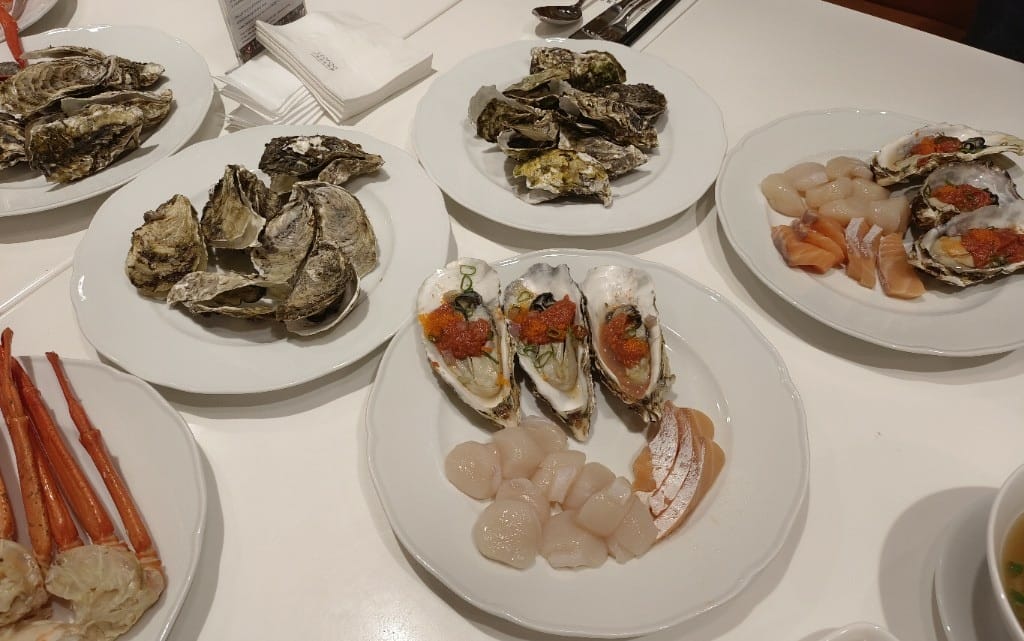 【台北吃到飽】敘日全日餐廳台北六福萬怡酒店，生蠔、干貝、松葉