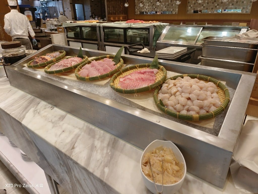 【台北吃到飽】敘日全日餐廳台北六福萬怡酒店，生蠔、干貝、松葉
