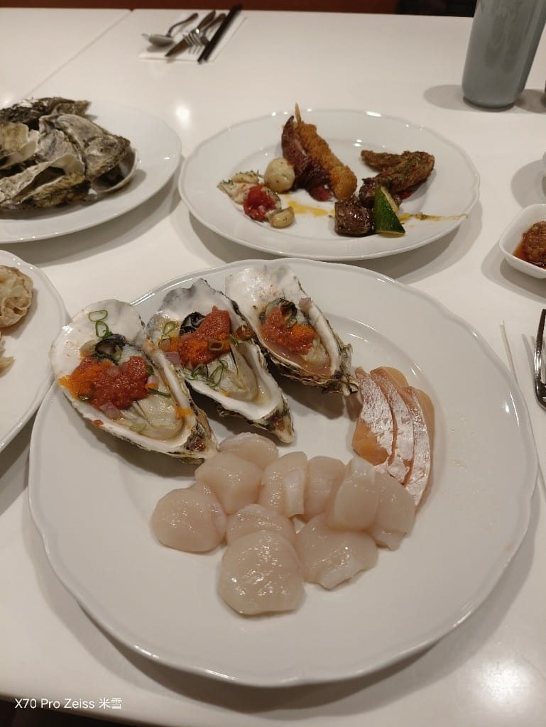 【台北吃到飽】敘日全日餐廳台北六福萬怡酒店，生蠔、干貝、松葉
